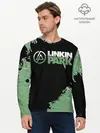 Мужской лонгслив базовый / Линкин Парк в стиле Гранж | Linkin Park (P007_P004ooo3023367, P004ooo3023367)