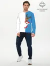 Мужской лонгслив базовый / Крутые Санта и Олень (P007_P004ooo3023321, P004ooo3023321)