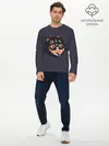 Мужской лонгслив базовый / Одержимый кот (P007_P004ooo3023905, P004ooo3023905)