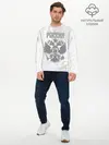 Мужской лонгслив базовый / Герб России (P007_P004ooo3023909, P004ooo3023909)