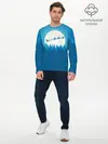 Мужской лонгслив базовый / Санта с Оленями (P007_P004ooo3023987, P004ooo3023987)
