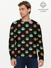 Мужской лонгслив базовый / Южный парк, паттерн (P007_P004ooo3023601, P004ooo3023601)