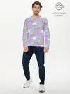 Мужской лонгслив базовый / детские машинки (P007_P004ooo3023823, P004ooo3023823)