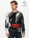 Мужской лонгслив базовый / BERSERK Ч/Б | БЕРСЕРК (P007_P004ooo3024845, P004ooo3024845)