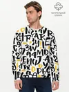 Мужской лонгслив базовый / Буквенный бум (P007_P004ooo3024793, P004ooo3024793)