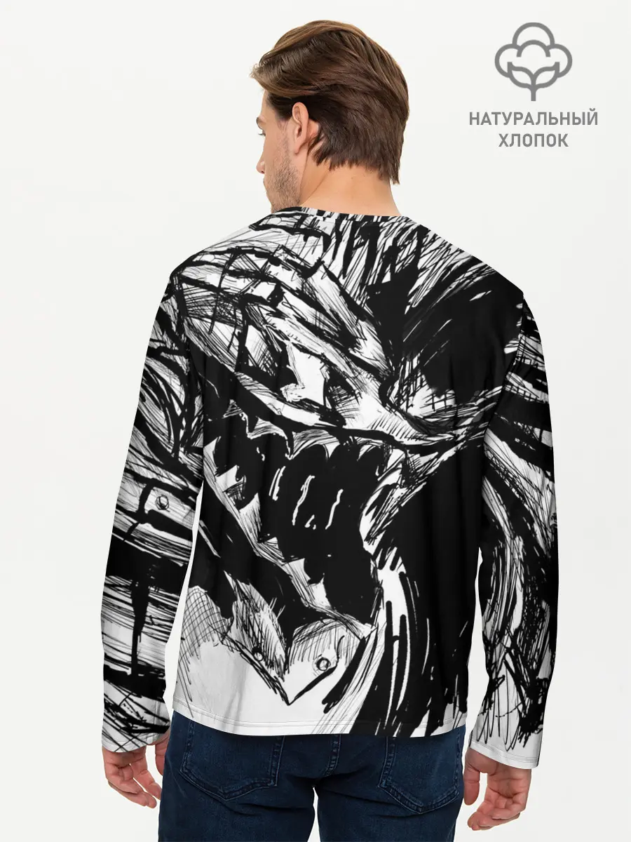 Мужской лонгслив базовый / БЕРСЕРК РИСУНОК | BERSERK (P007_P004ooo3024839, P004ooo3024839)