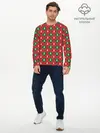 Мужской лонгслив базовый / Ёлочки (P007_P004ooo3024863, P004ooo3024863)