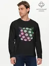 Мужской лонгслив базовый / Космический Кот Монстр (P007_P004ooo3024553, P004ooo3024553)