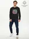 Мужской лонгслив базовый / Космический Кот Монстр (P007_P004ooo3024553, P004ooo3024553)