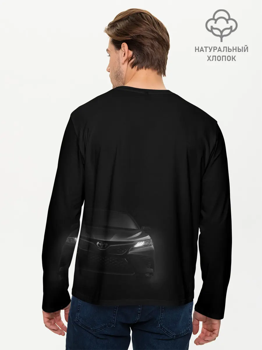 Мужской лонгслив базовый / Черная Тойота Камри (P007_P004ooo3025101, P004ooo3025101)