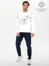 Мужской лонгслив базовый / стеснительное приведение (P007_P004ooo3025103, P004ooo3025103)