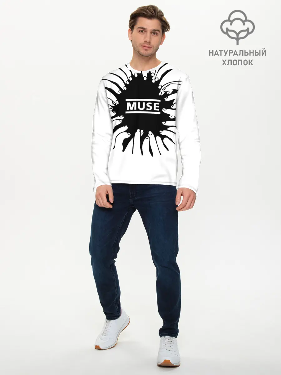 Мужской лонгслив базовый / MUSE пальцы (P007_P004ooo3025251, P004ooo3025251)