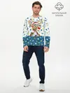 Мужской лонгслив базовый / Весёлый Оленёнок (P007_P004ooo3024935, P004ooo3024935)