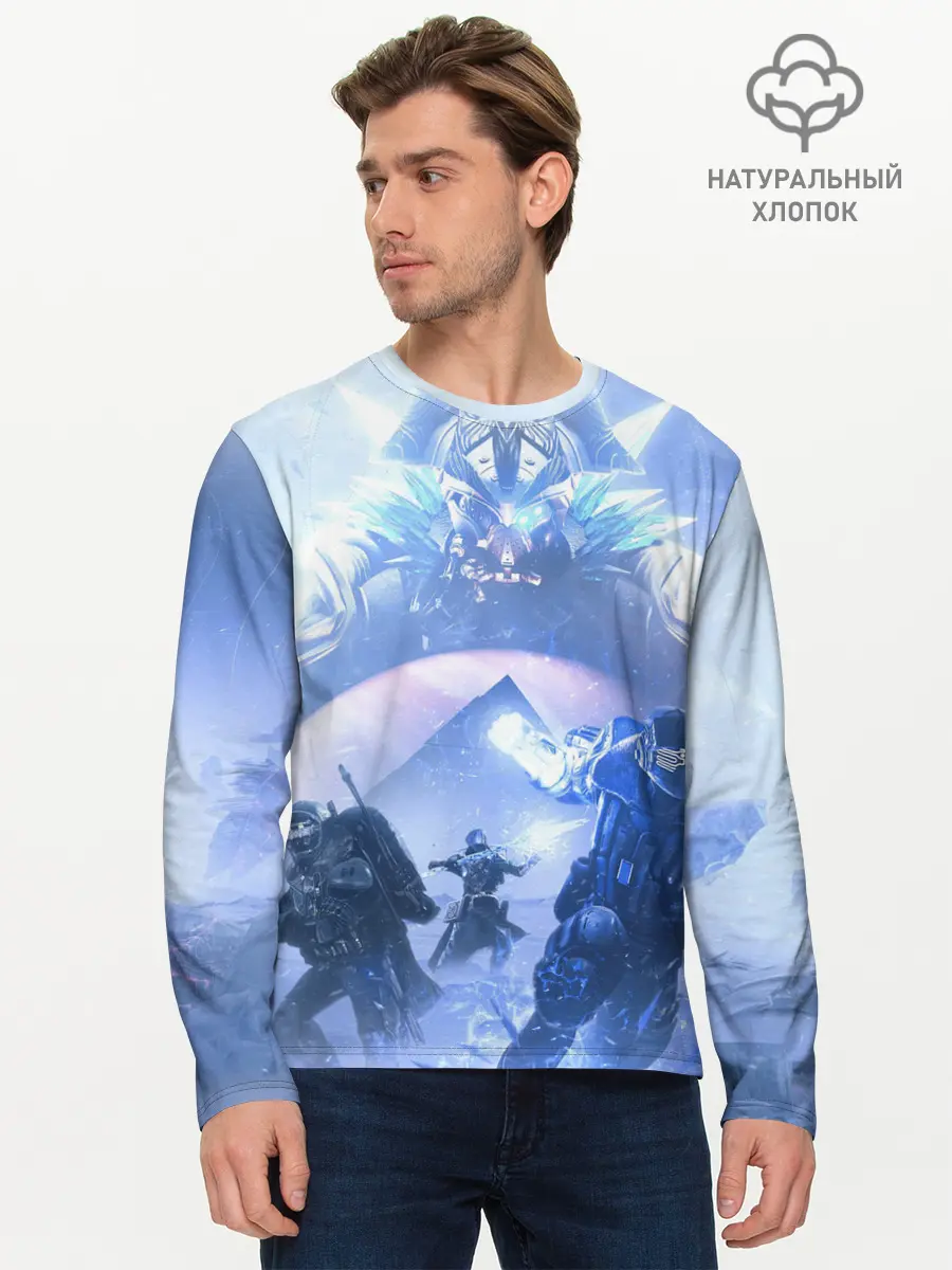 Мужской лонгслив базовый / DESTINY 2 ЛЕДЯНОЙ МАРС / СТРАЖИ (P007_P004ooo3024971, P004ooo3024971)