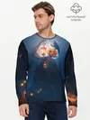 Мужской лонгслив базовый / ТЫКВИННЫЙ МОНСТР В ТУМАНЕ / ХЕЛЛОУИН (P007_P004ooo3025035, P004ooo3025035)