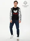 Мужской лонгслив базовый / Берсерк серьезный взгляд. (P007_P004ooo3025295, P004ooo3025295)