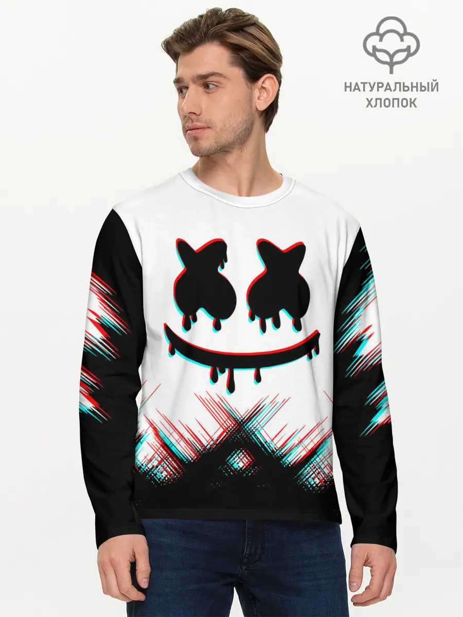Мужской лонгслив базовый / MARSHMELLO HALLOWEEN. (P007_P004ooo3026703, P004ooo3026703)