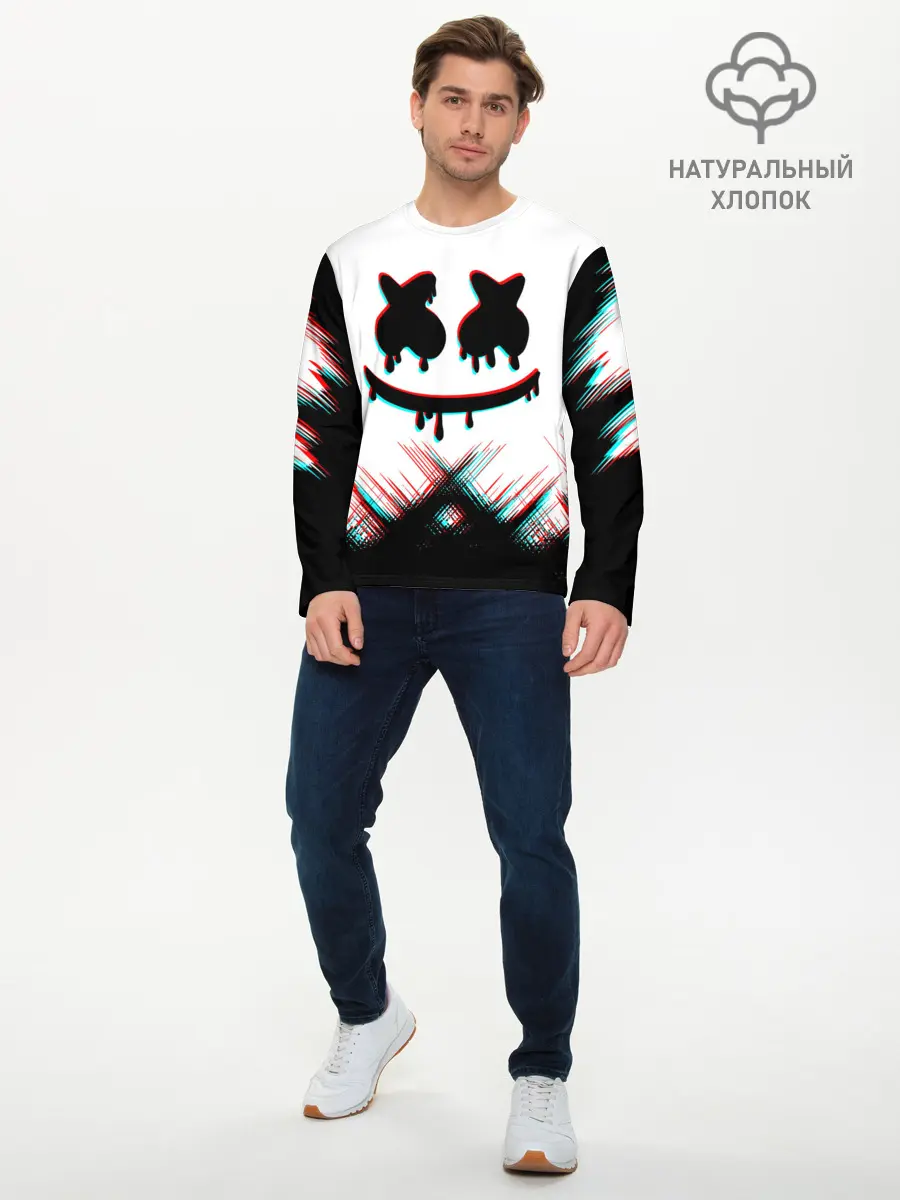 Мужской лонгслив базовый / MARSHMELLO HALLOWEEN. (P007_P004ooo3026703, P004ooo3026703)