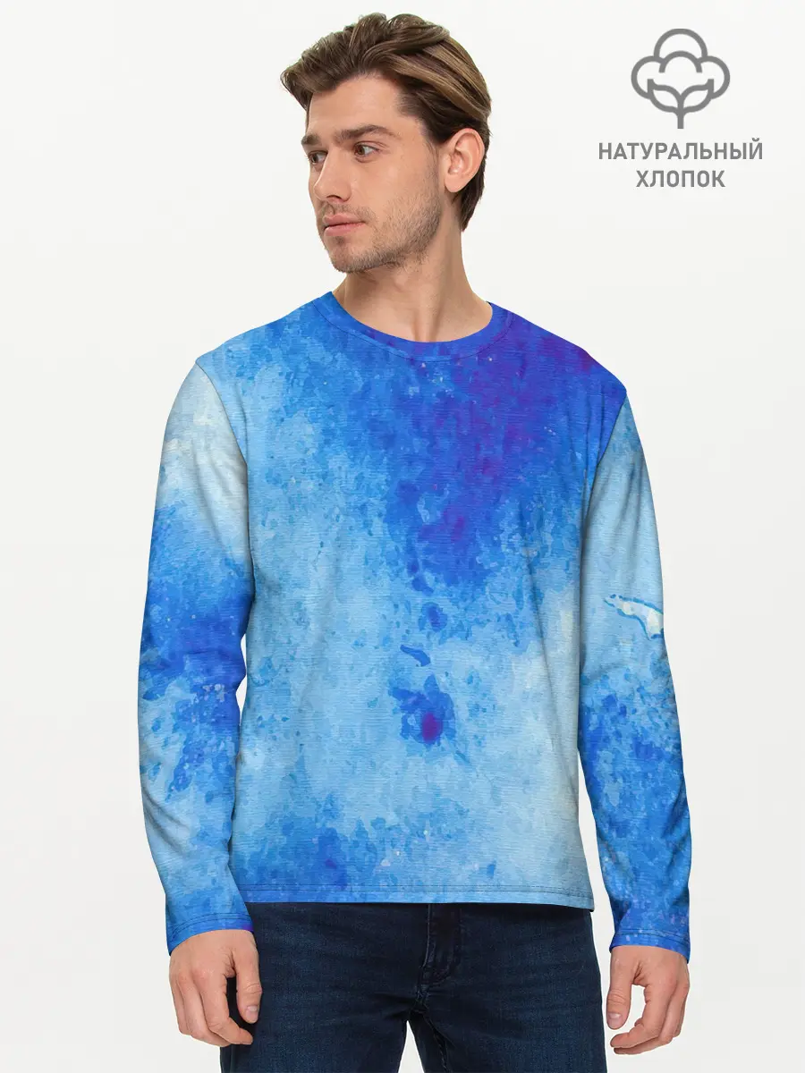 Мужской лонгслив базовый / Заморозки (P007_P004ooo3027131, P004ooo3027131)