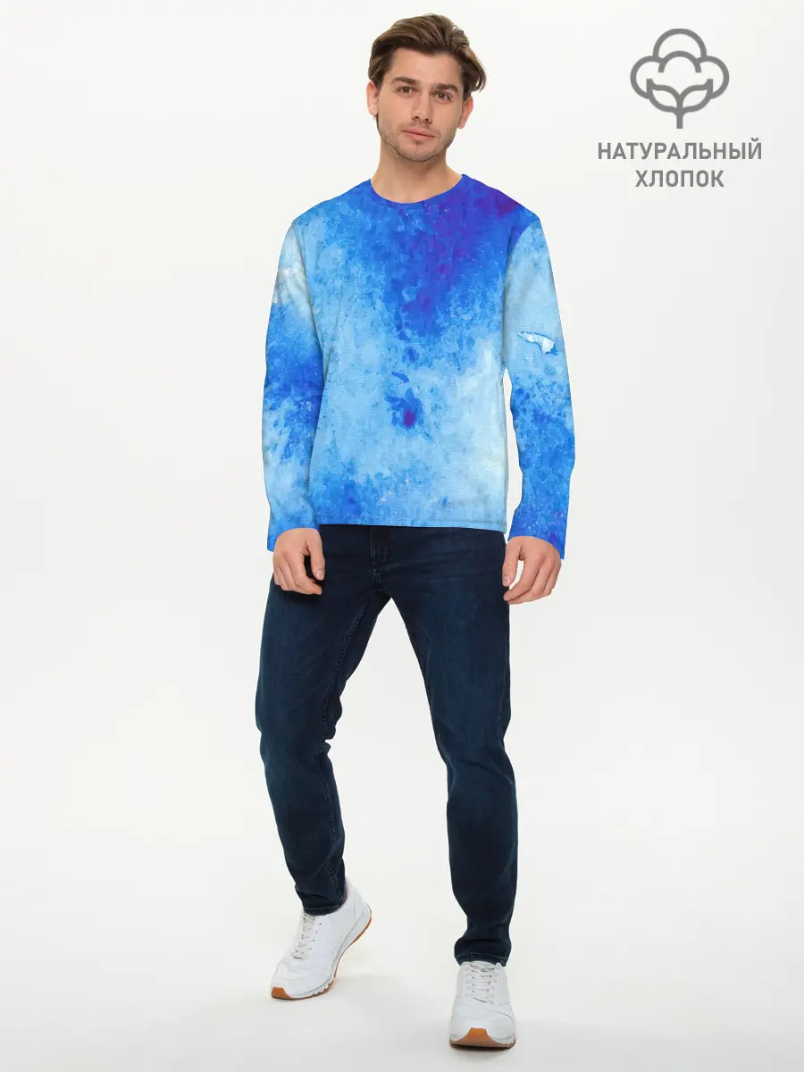 Мужской лонгслив базовый / Заморозки (P007_P004ooo3027131, P004ooo3027131)