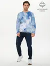 Мужской лонгслив базовый / Небесные мазки (P007_P004ooo3027251, P004ooo3027251)