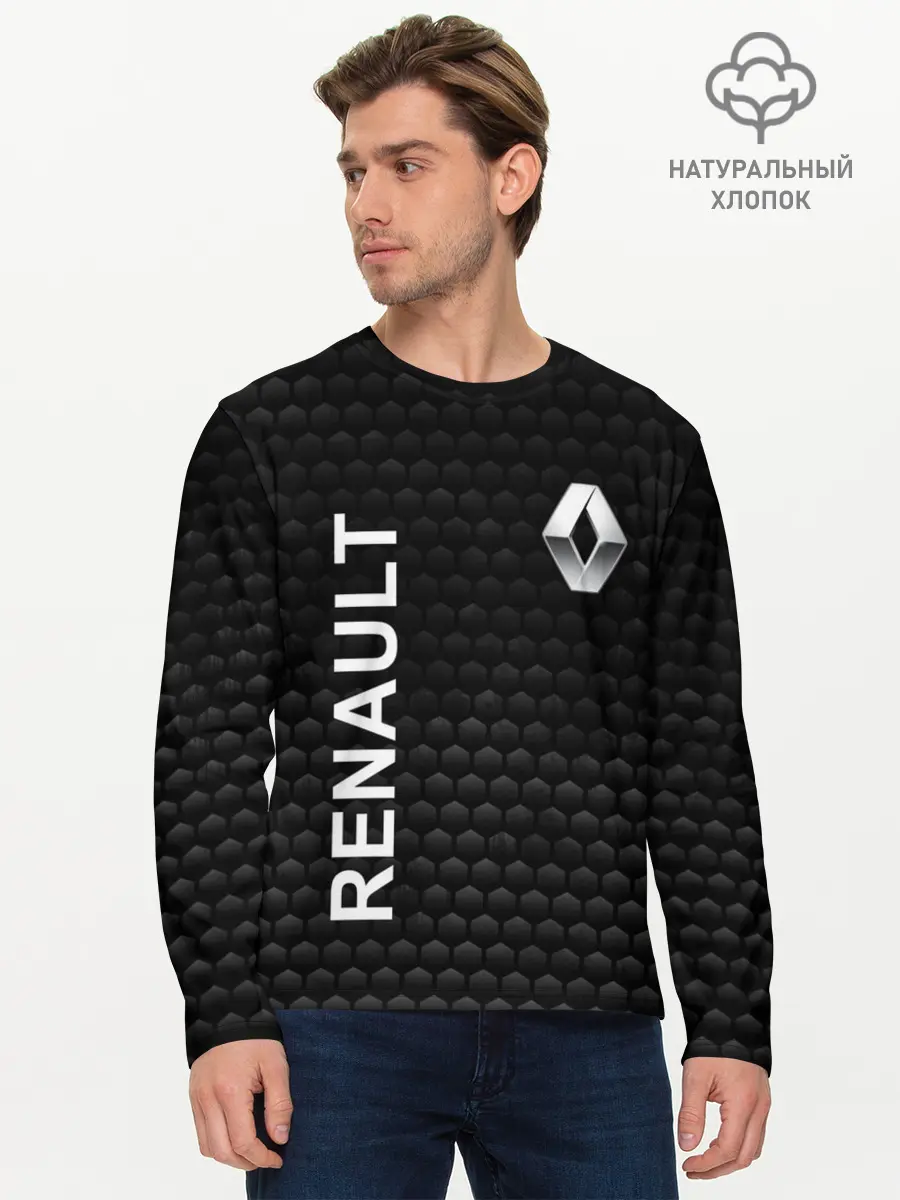 Мужской лонгслив базовый / Рено, Renault (P007_P004ooo3029551, P004ooo3029551)