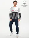 Мужской лонгслив базовый / HONDA | Стальная решетка (P007_P004ooo3030069, P004ooo3030069)