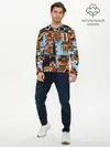 Мужской лонгслив базовый / Рождество в Праге (P007_P004ooo3030779, P004ooo3030779)