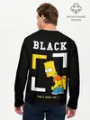 Мужской лонгслив базовый / Симпсоны х ON BLACK (P007_P004ooo3030879, P004ooo3030879)