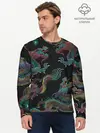 Мужской лонгслив базовый / Цветные драконы (P007_P004ooo3032521, P004ooo3032521)