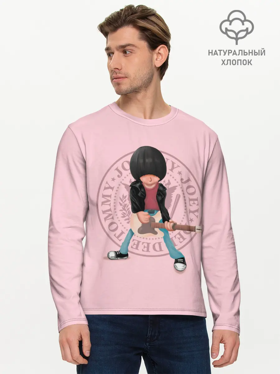 Мужской лонгслив базовый / Joey Ramone (P007_P004ooo3032197, P004ooo3032197)