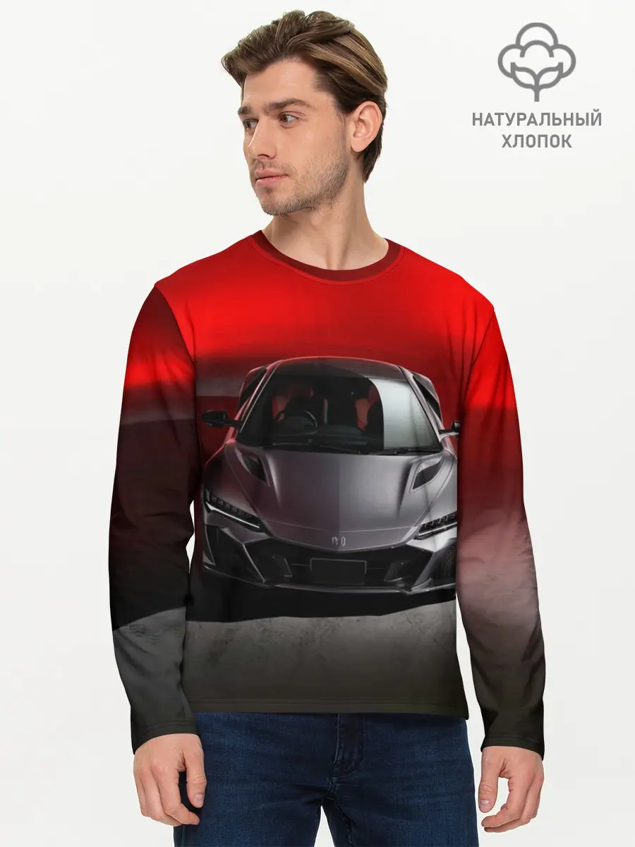 Мужской лонгслив базовый / HONDA NSX (P007_P004ooo3032895, P004ooo3032895)