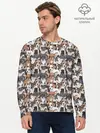 Мужской лонгслив базовый / Щенки Разных Пород (P007_P004ooo3032539, P004ooo3032539)
