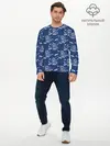Мужской лонгслив базовый / Тигры паттерн (P007_P004ooo3033479, P004ooo3033479)