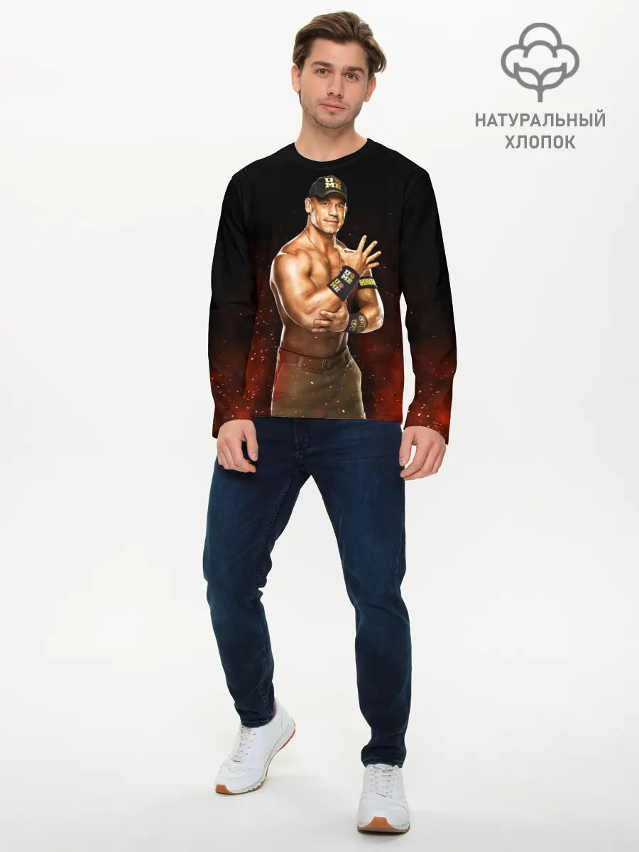 Мужской лонгслив базовый / Cena Jr (P007_P004ooo3034135, P004ooo3034135)
