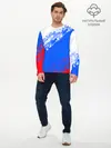 Мужской лонгслив базовый / Флаг РФ триколор (P007_P004ooo3034161, P004ooo3034161)