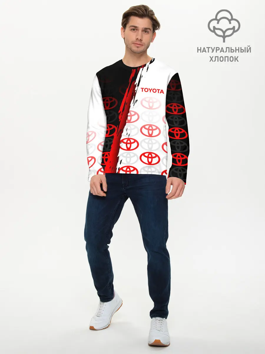 Мужской лонгслив базовый / TOYOTA SPORT / GRUNGE / ГРАНЖ (P007_P004ooo3035957, P004ooo3035957)