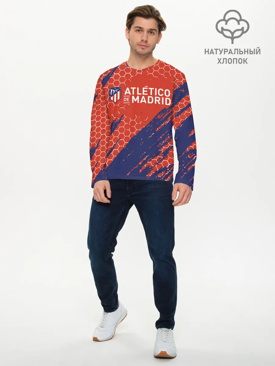 Мужской лонгслив базовый / Atletico Madrid: Football Club. (P007_P004ooo3034745, P004ooo3034745)