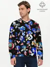 Мужской лонгслив базовый / SONIC PATTERN HERO | СОННИК (P007_P004ooo3034867, P004ooo3034867)