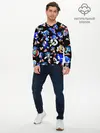Мужской лонгслив базовый / SONIC PATTERN HERO | СОННИК (P007_P004ooo3034867, P004ooo3034867)