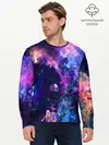 Мужской лонгслив базовый / НЕОНОВЫЕ КОСМОС / NEON SPACE (P007_P004ooo3036335, P004ooo3036335)
