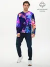 Мужской лонгслив базовый / НЕОНОВЫЕ КОСМОС / NEON SPACE (P007_P004ooo3036335, P004ooo3036335)