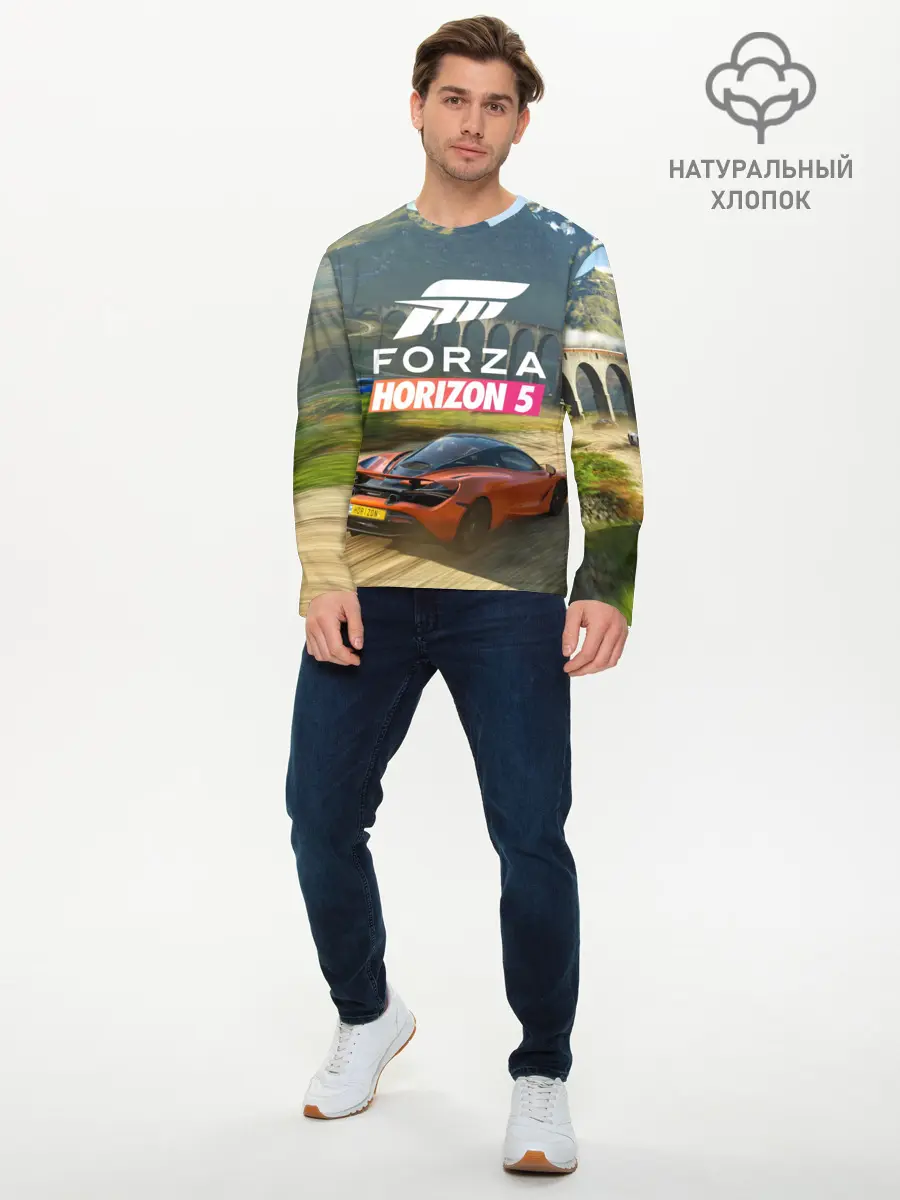 Мужской лонгслив базовый / Forza Horizon 5, игра (P007_P004ooo3036547, P004ooo3036547)