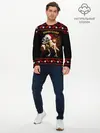 Мужской лонгслив базовый / Новогодний пивозавр (P007_P004ooo3036235, P004ooo3036235)