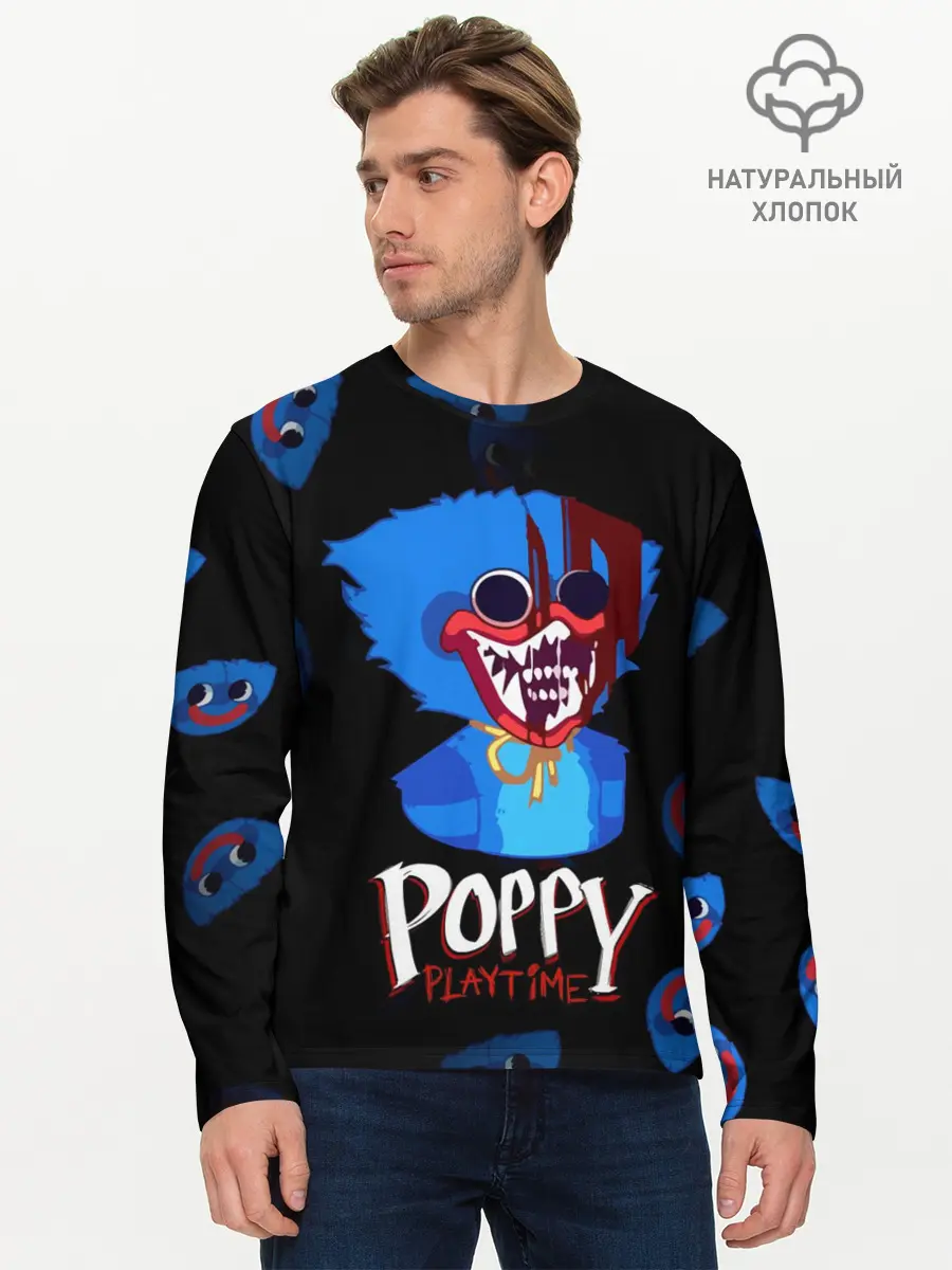 Мужской лонгслив базовый / Huggy Wuggy PP (P007_P004ooo3037403, P004ooo3037403)