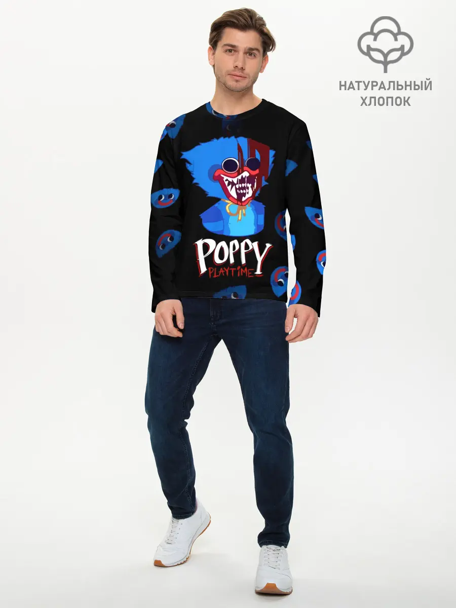 Мужской лонгслив базовый / Huggy Wuggy PP (P007_P004ooo3037403, P004ooo3037403)