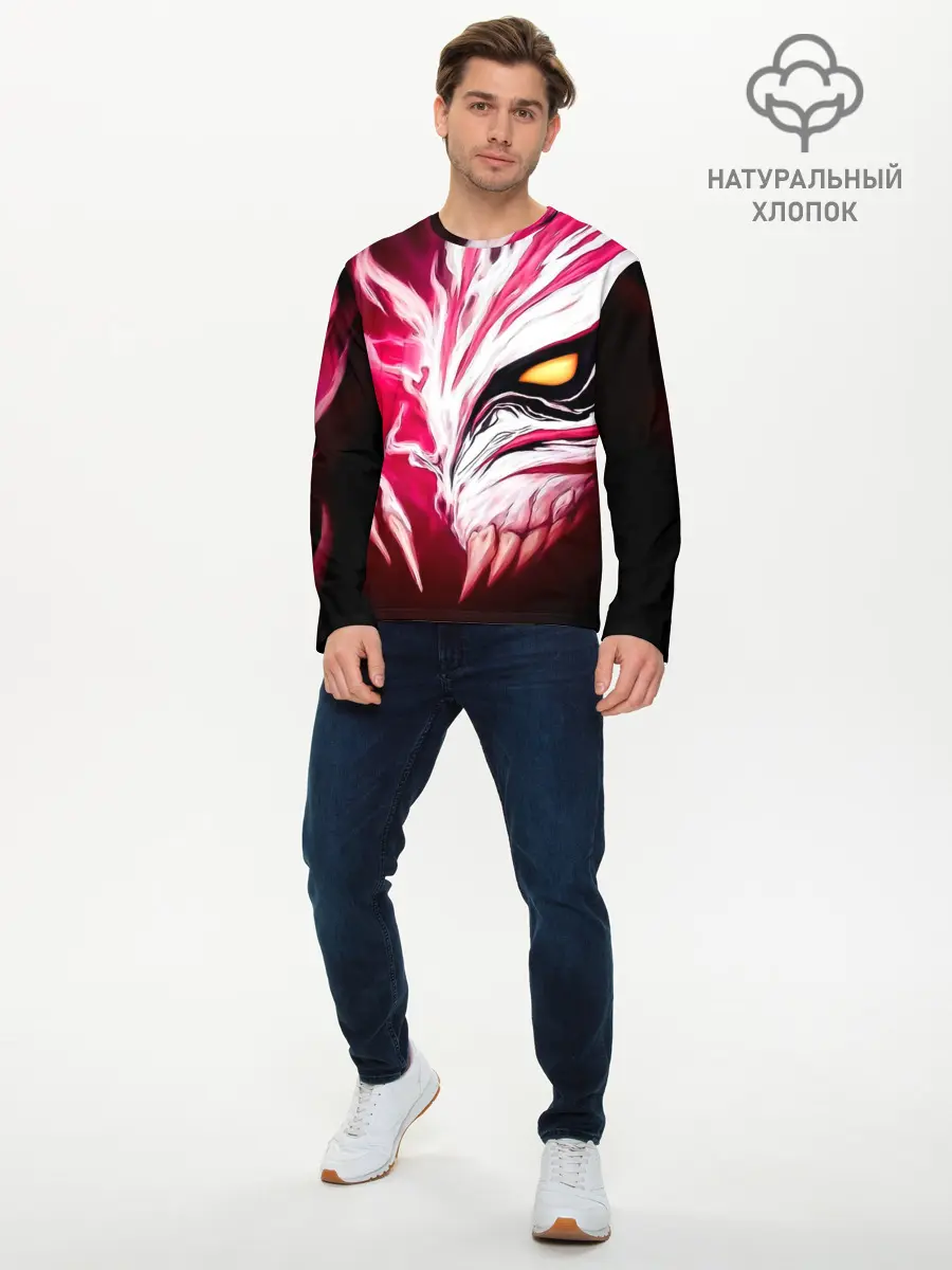 Мужской лонгслив базовый / Маска пустого Блич (P007_P004ooo3038005, P004ooo3038005)
