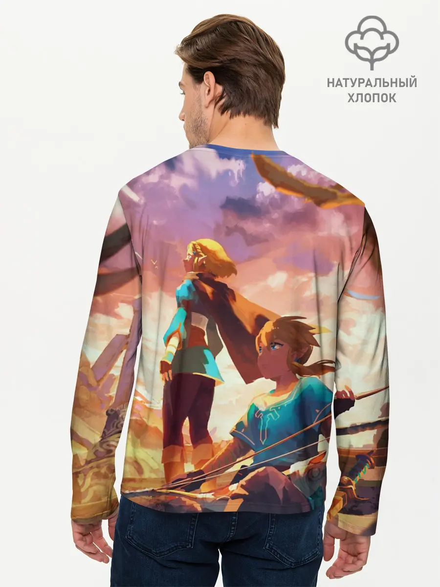 Мужской лонгслив базовый / Legend of Zelda | Легенда о Зельде (P007_P004ooo3036735, P004ooo3036735)
