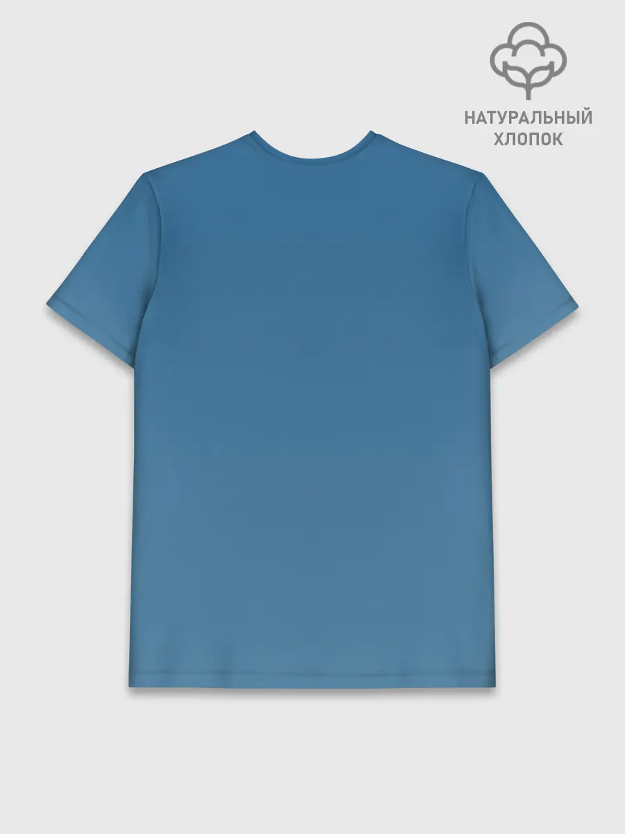 Мужская базовая футболка хлопок / Слава Труду!