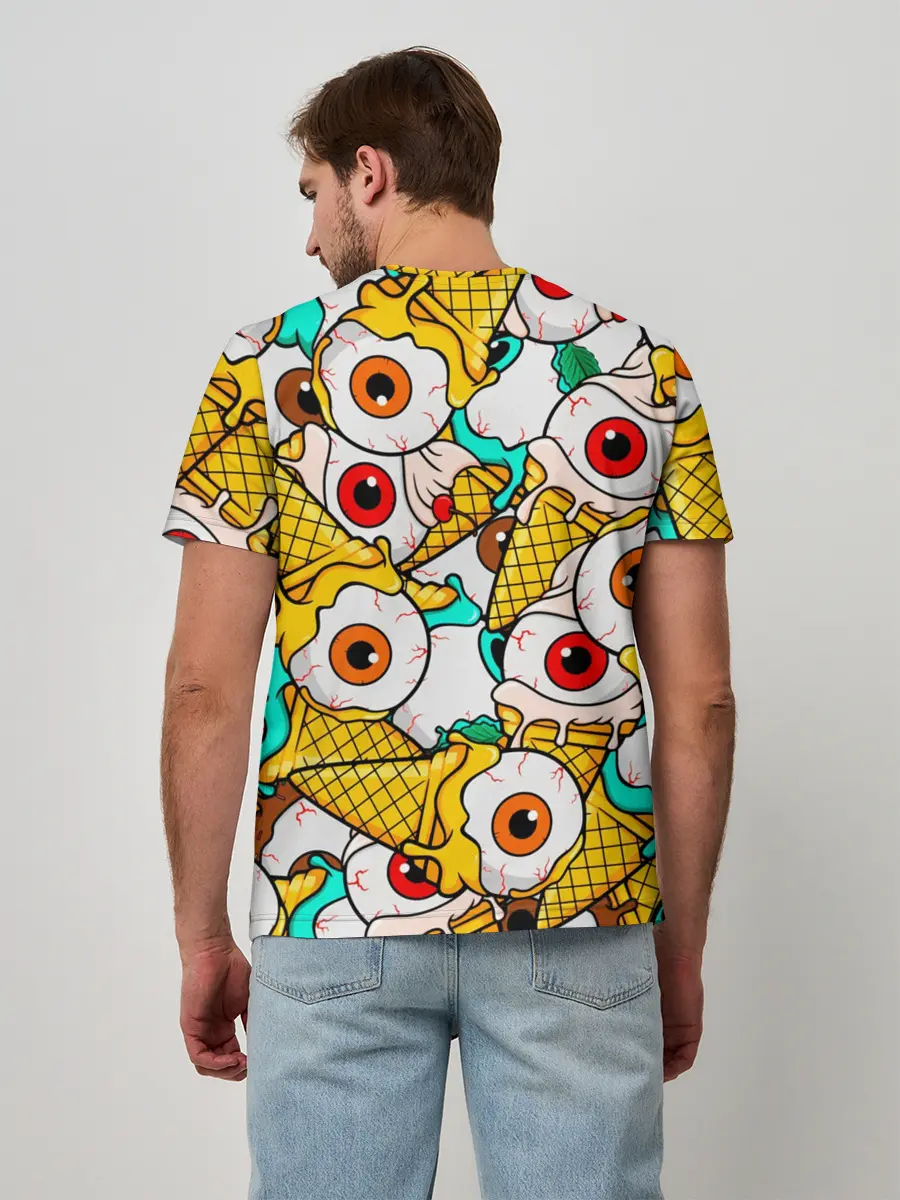 Мужская базовая футболка / Морожки с глазами